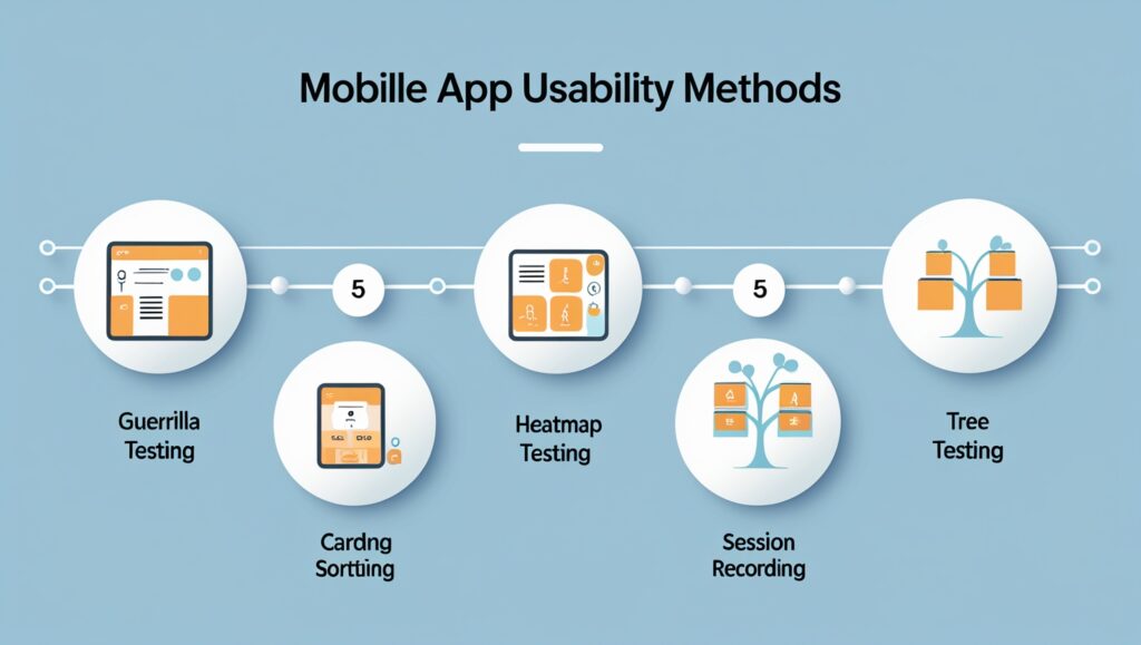 Common usability testing methods for mobile apps