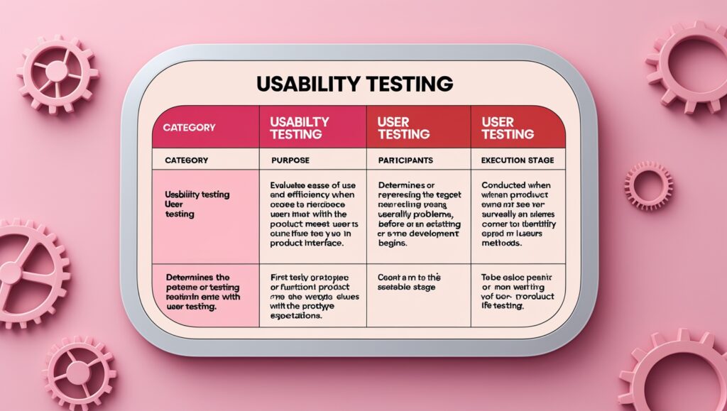 Comparison of Usability Testing and User Testing
