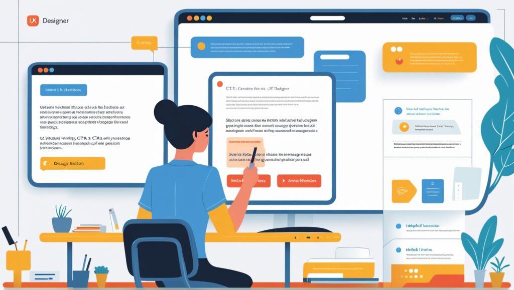 UX designer working