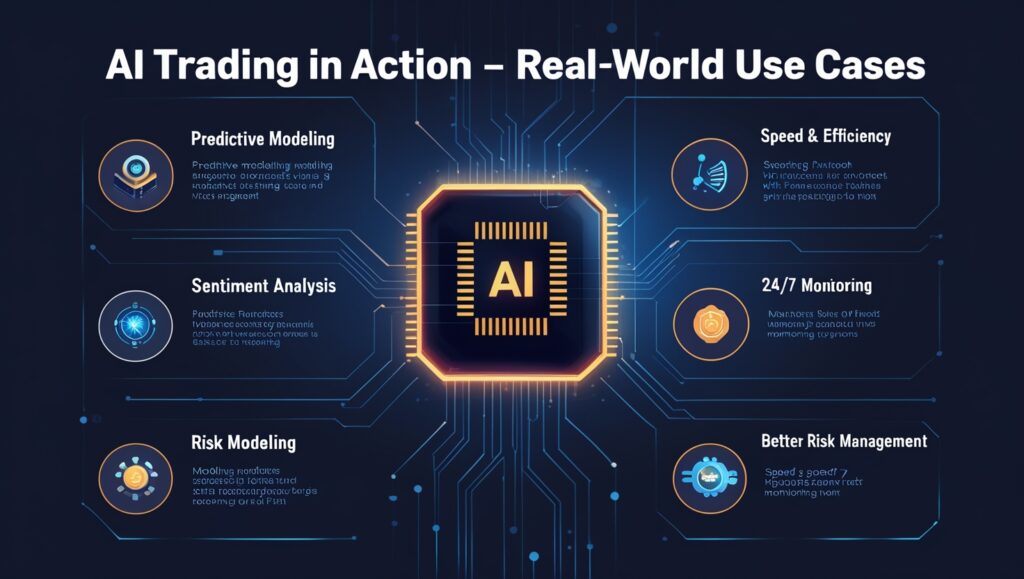 Real-world examples of AI in stock trading and algorithmic investment strategies
