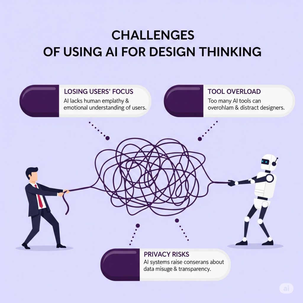 Challenges of utilize AI in Design Thinking